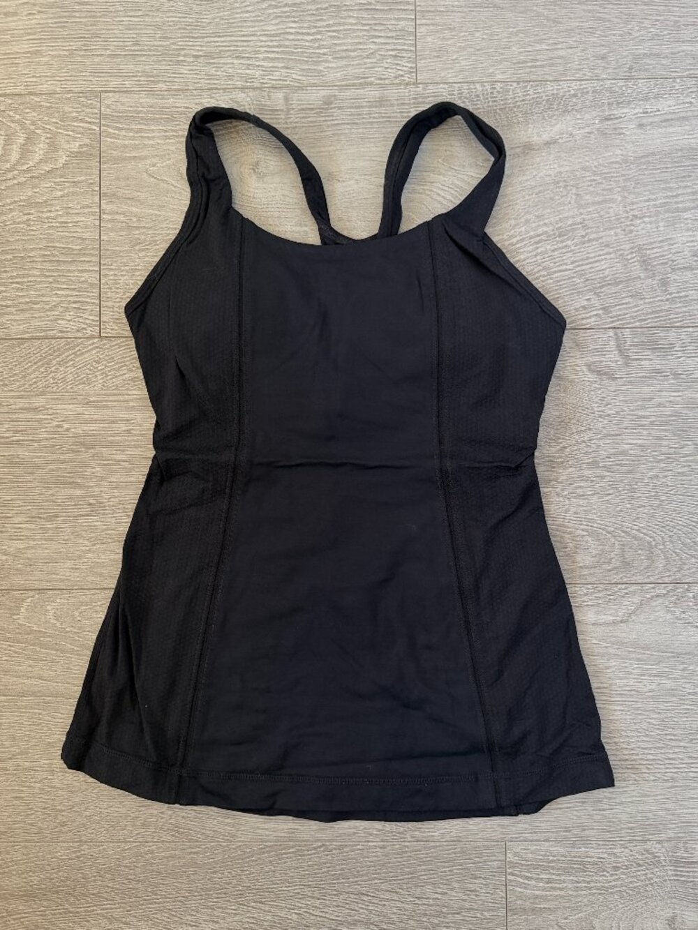 lululemon Black Racerback Athletic Tank Top Size 2